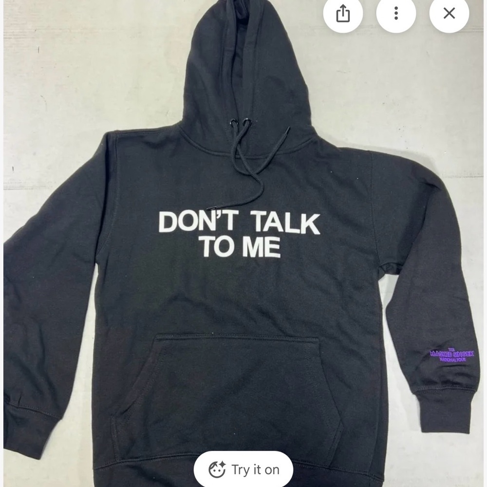 The Masked Singer Don’t Talk To Me! Black Statement Hoodie